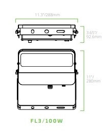 EiKO 12336 - FL3/100W/7FCCT/UD/Y/PC