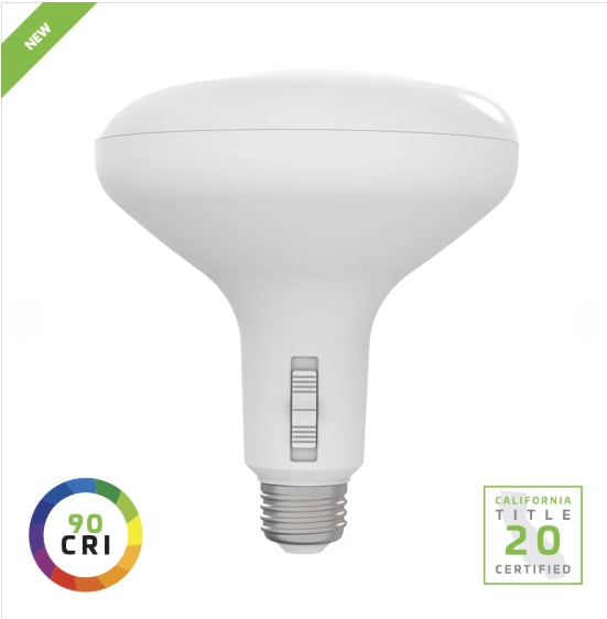 EiKO 16361 BR40 11W 5-CCT selectable dimmable LED flood bulb with E26 medium base