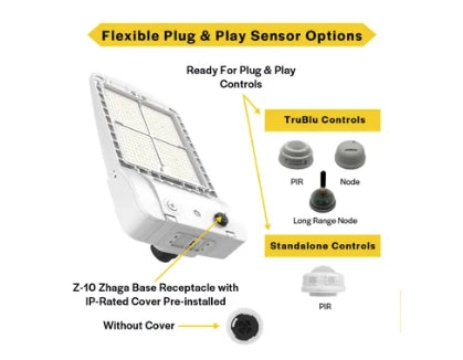 Halco 25404 SekTor G2 LED area light with selectable wattage and color temperature White finish