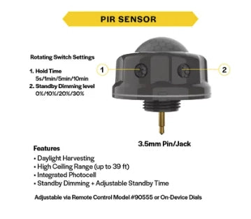 Halco 37314- HSN-SEN-PIR-DAY-010-3.5-BK