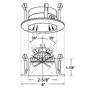 B1302W-WH | 3" Cone Trim - White | USALight.com