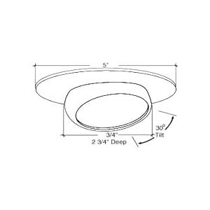 B403CP | 4" Adjustable Eyeball Trim | USALight.com