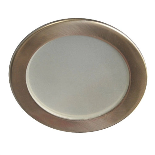 B437SN | 4" Smooth Frost Shower Trim - Satin | USALight.com