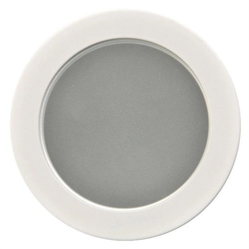 B437WH | 4" Smooth Frost Shower Trim - White | USALight.com