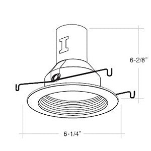 B530CP-CP | 5" Air Tight Stepped Baffle Trim - Copper | USALight.com