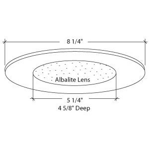B705WH | 6" Shower Trim | USALight.com