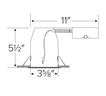 ELCO EL390RICA 3 inch IC airtight remodel housing