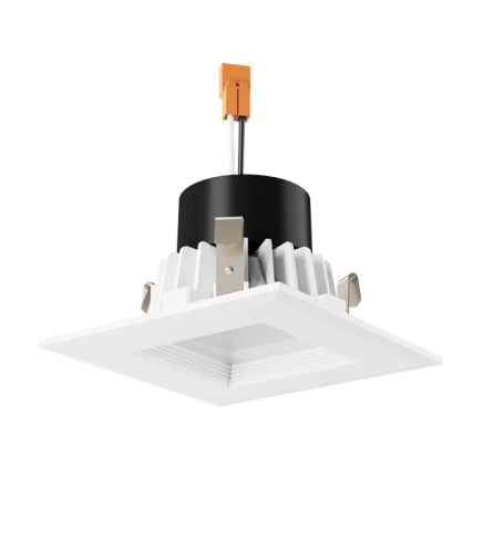ELCO EL44130W, 4in square LED baffle insert, 3000K warm white, white finish, recessed lighting accessory
