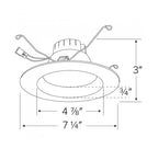 ELCO EL615CT5W 5in/6in LED reflector insert with 5-CCT switch, 12W, white finish