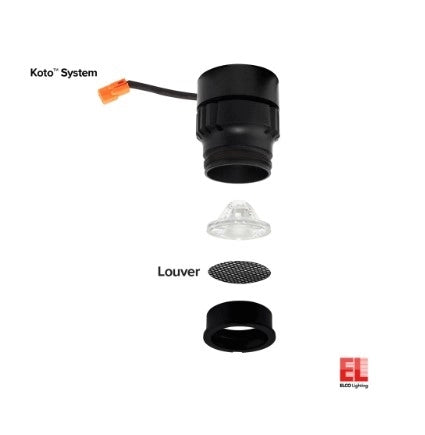 photo of ELCO ELK0927 - Koto LED Module - 10W - 120V - 2700K - Interchangeable Lenses - Black