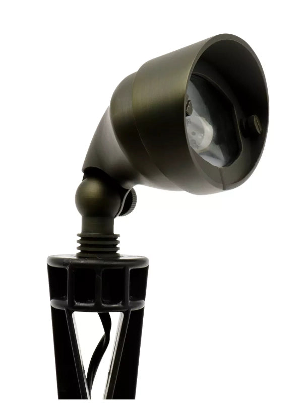 CLS FL30B solid brass mini flood light in light bronze