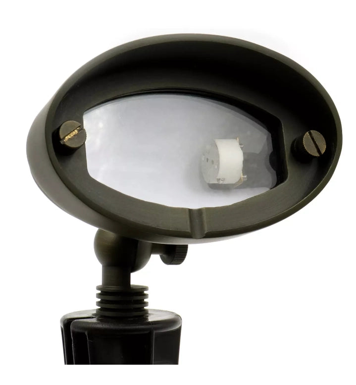 CLS FL30B solid brass mini flood light in light bronze