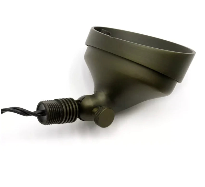 CLS FL30B solid brass mini flood light in light bronze