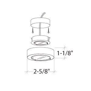HU-02CP | Surface Cabinet Light | USALight.com