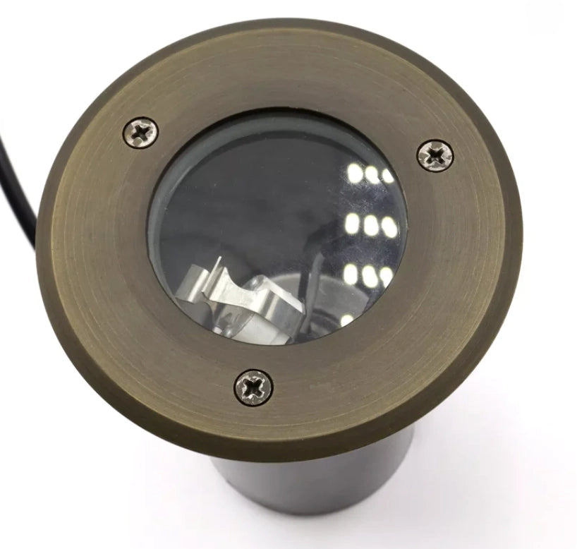 CLS IGL08B solid brass mini well light in bronze