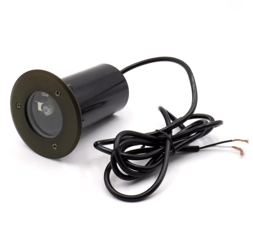 CLS IGL08B solid brass mini well light in bronze