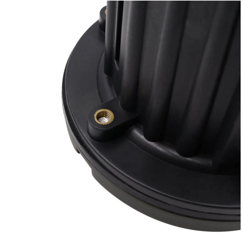 CLS IGL17B louvered solid brass well light in bronze