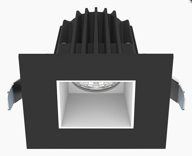 Lotus JXL-COB02-S09W 2in 9W LED recessed downlight, 5-CCT selectable, black trim, white smooth reflector