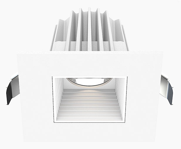 Lotus JXL-COB02-S09W 2in 9W LED recessed downlight, 5-CCT selectable, white trim, baffle