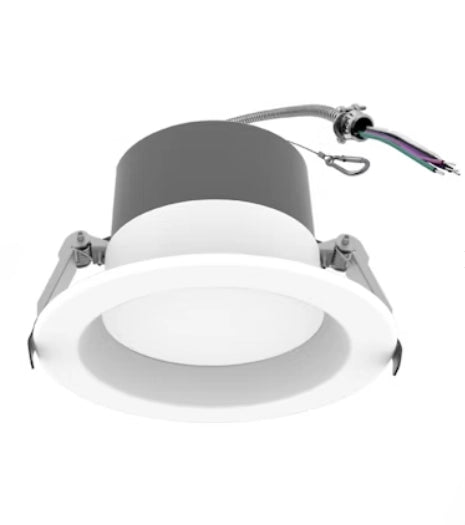 EnVisionLED LED-CMD-4-5P13-5CCT-UNV 4in commercial downlight, wattage and CCT selectable, white finish