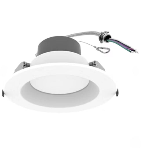 EnVisionLED LED-CMD-6-5P24-5CCT-UNV 6in commercial downlight, wattage and CCT selectable, white finish