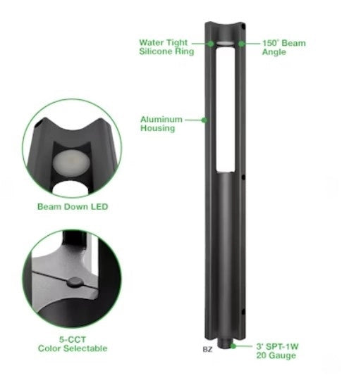 EnVisionLED LED-PL-3C-15-3W-5CCT-ALM-BL-LV