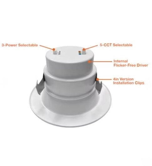 EnVisionLED LED-RDL-4-3P12-5CCT 4 inch recessed retrofit