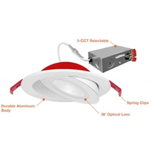 EnVisionLED LED-SL-FLT-4R-9W-5CCT-FR-WH