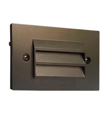 EnVisionLED louvered LED step light bronze