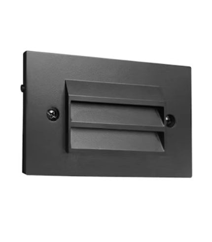EnVisionLED louvered LED step light black