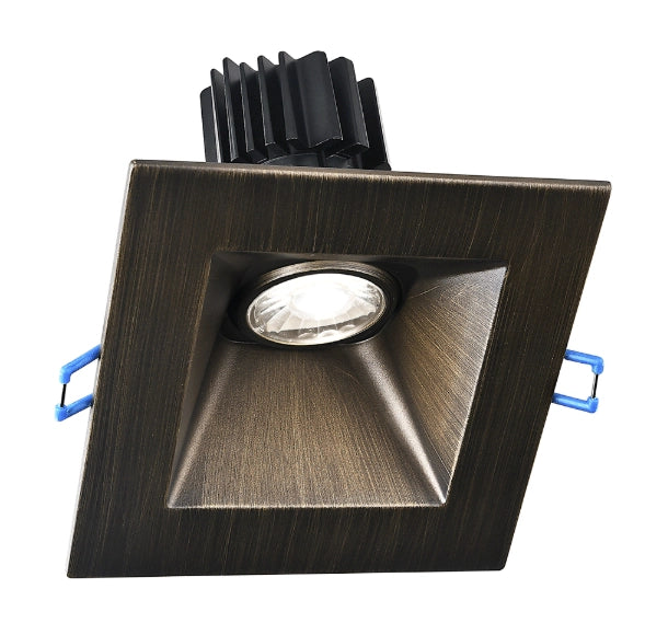 Lotus LSG3-3018K-HO-5SSL-ORB 5 in sloped high output LED downlight with Dim To Warm 3000K-1800K, oil rubbed bronze finish