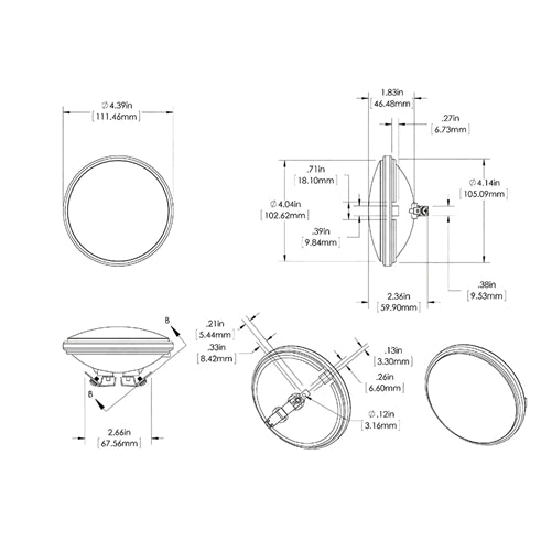 USALight US-PAR36-3K-9W - PAR36-WW9W-160