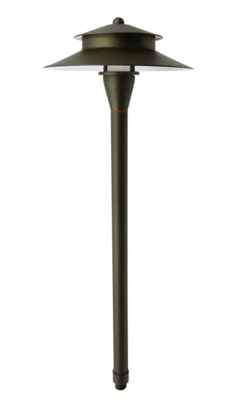 CLS PL10B solid brass path light in light bronze