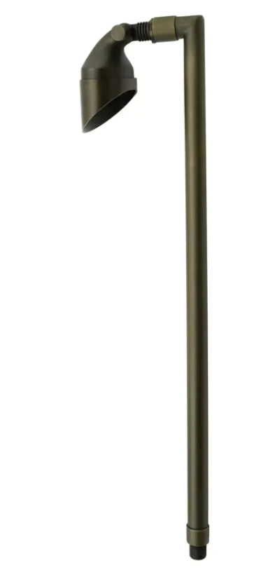 CLS PL25B solid brass path light in light bronze