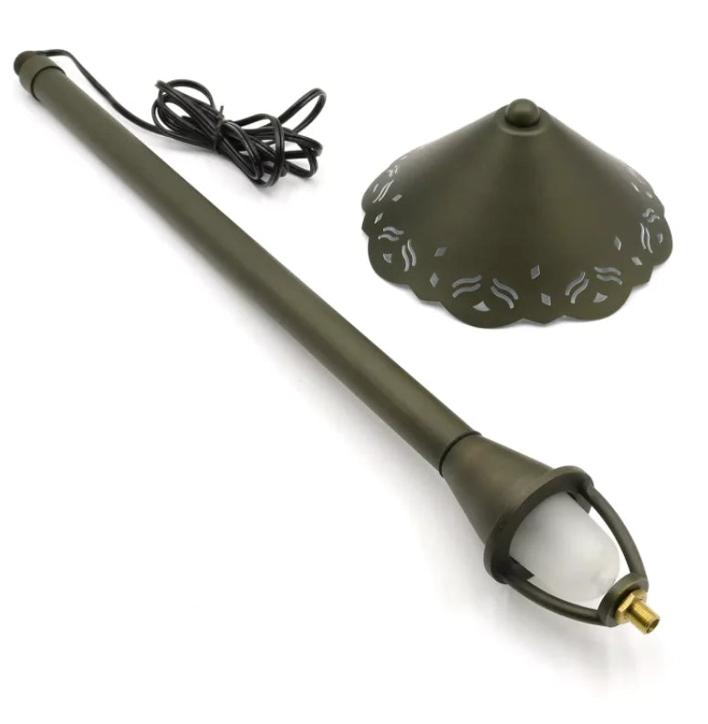 CLS PL27B solid brass path light in light bronze