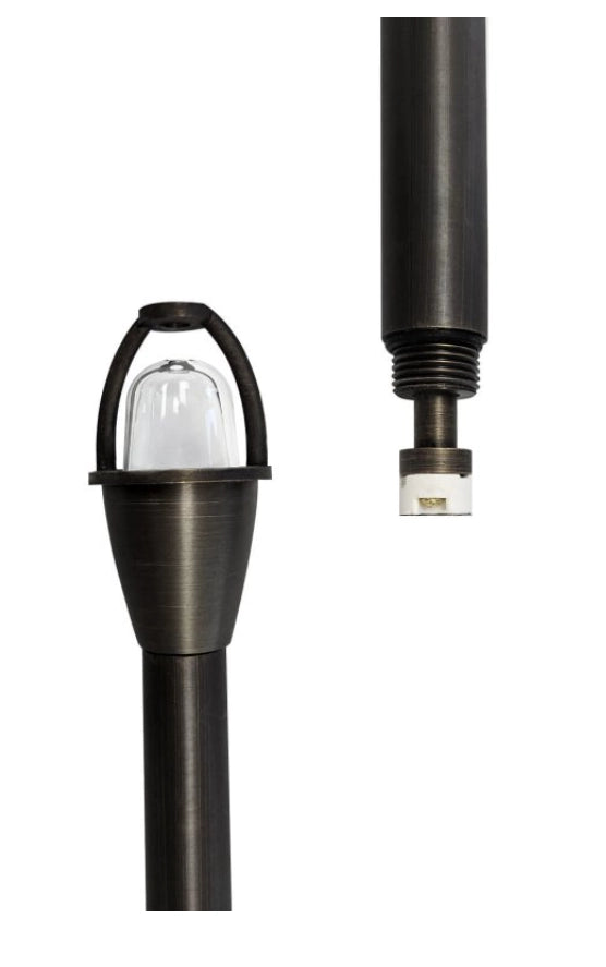 CLS PL79B solid brass path light in light bronze