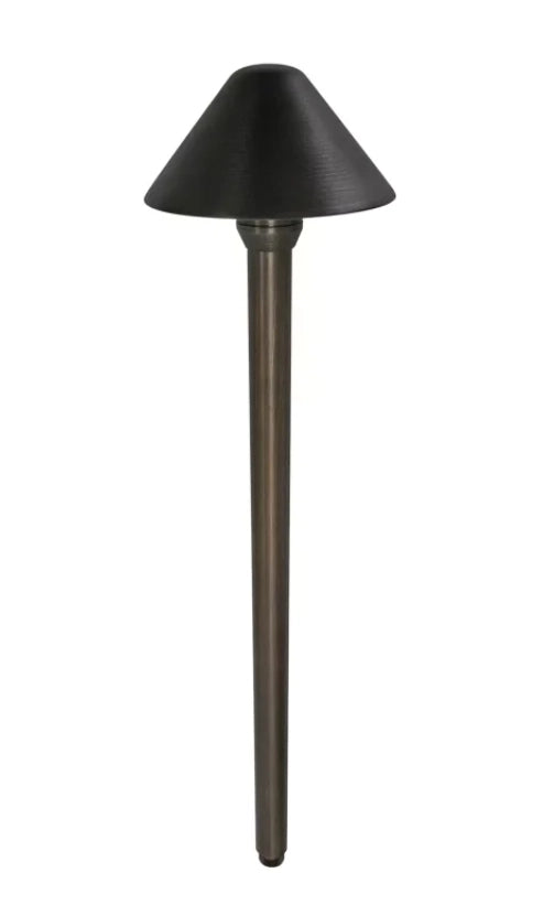 CLS PL80B solid brass path light in light bronze