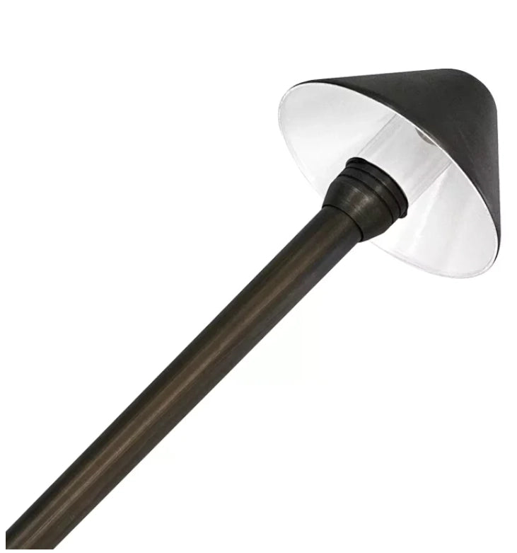 CLS PL80B solid brass path light in light bronze