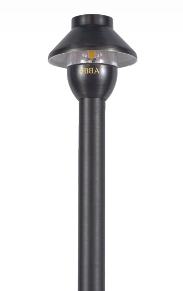 ABBA PLB01 solid brass lantern-style path light
