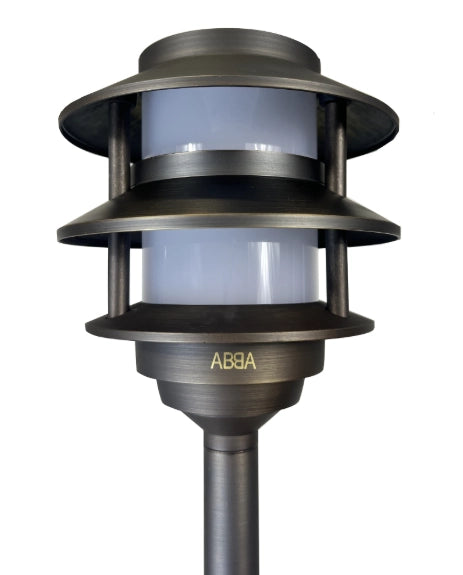 ABBA PLB22-DB cast brass path light