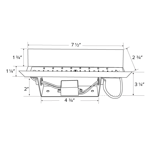ELCO PST80 LED module replacement with driver included for ELST81 ELST82 ELST83 brick lights 5.4W 3000K 120V