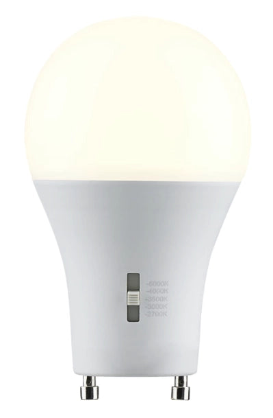 Satco S11796 14W A19 LED bulb with GU24 base and 5 selectable color temperatures