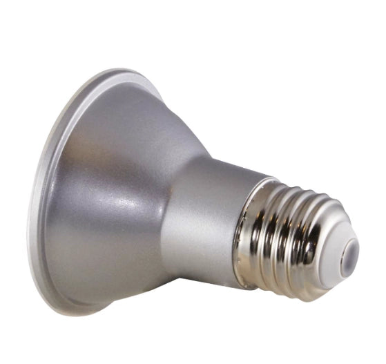 SATCO S29407 6.5W PAR20 LED lamp, 3500K, 40 degree beam, medium base