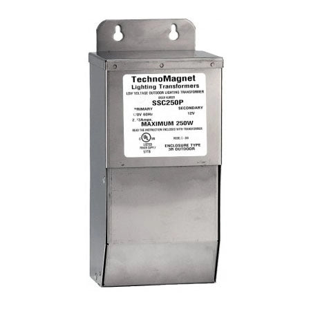 SSC250P | Outdoor Magnetic Transformer - 250 watt - 12 Volt - Stainless Steel | USALight.com