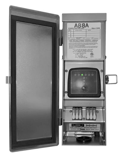 ABBA STS150 150W low voltage landscape lighting transformer stainless steel outdoor power supply