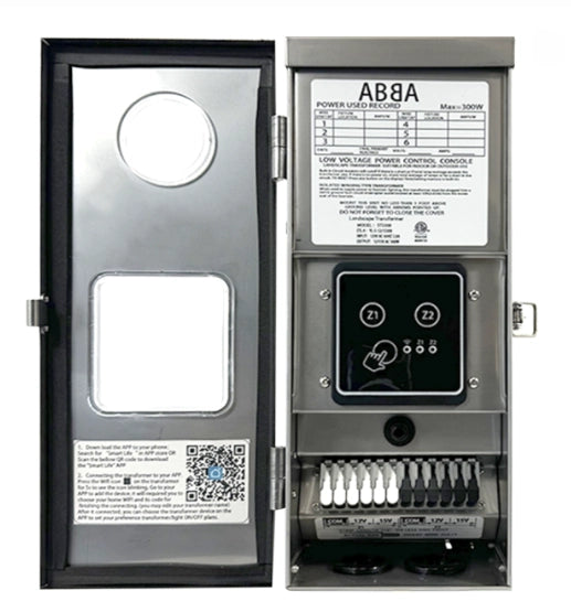 ABBA STS300-2 300W low voltage landscape lighting transformer stainless steel outdoor power supply
