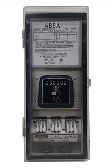 ABBA STS300 300W low voltage landscape lighting transformer stainless steel outdoor power supply