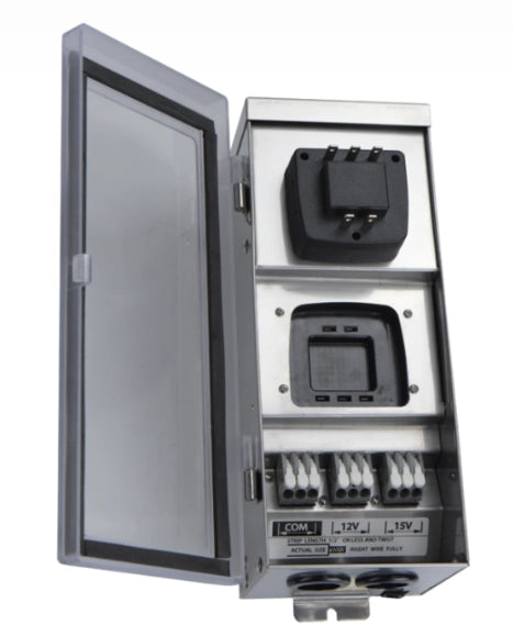 ABBA STS300 300W low voltage landscape lighting transformer stainless steel outdoor power supply
