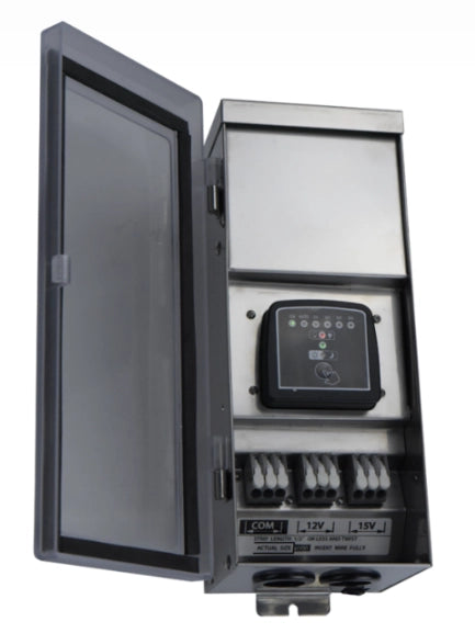 ABBA STS300 300W low voltage landscape lighting transformer stainless steel outdoor power supply
