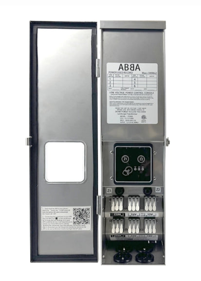 ABBA STS600-2 600W low voltage landscape lighting transformer stainless steel outdoor power supply